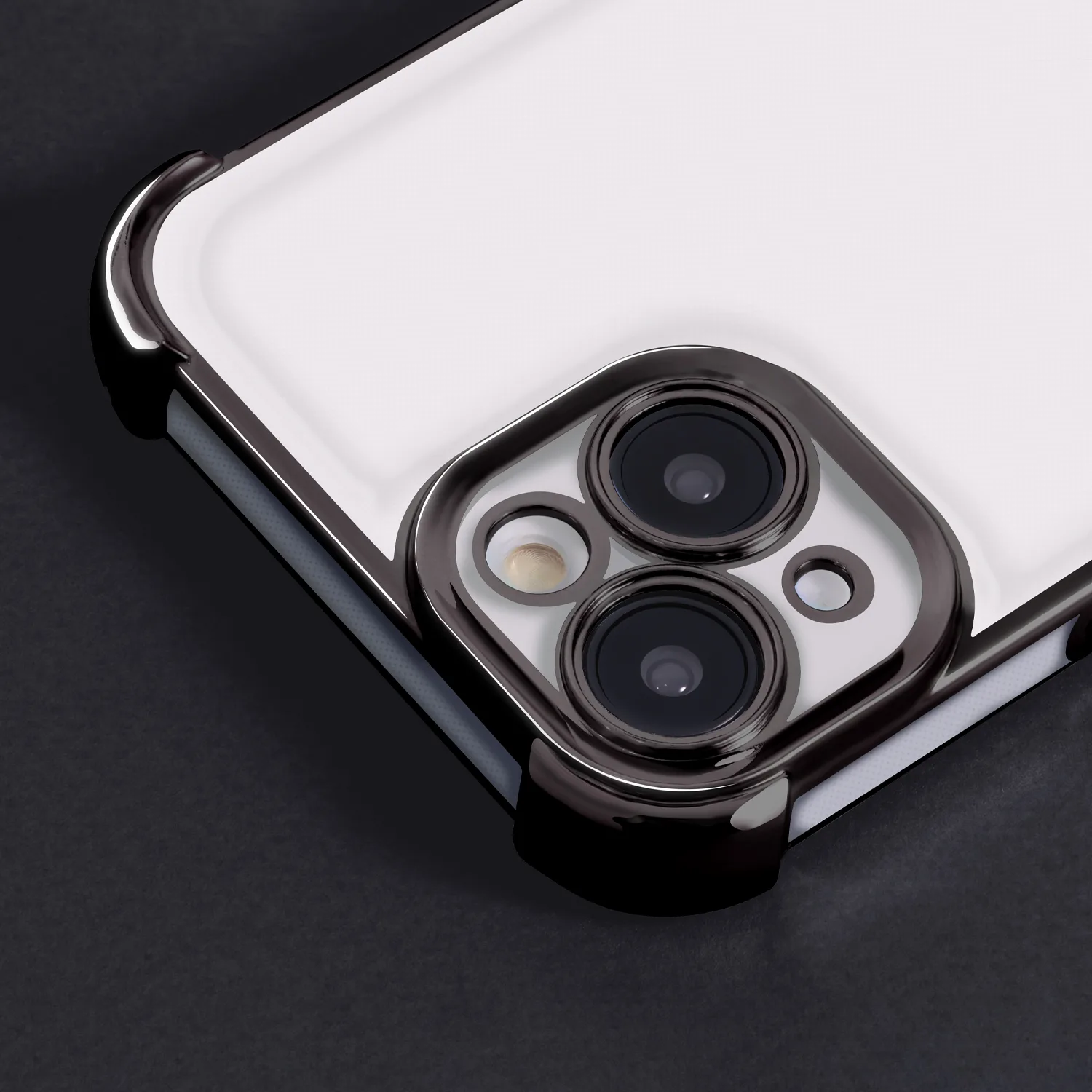 Anti Shock Chrome-fodral för iPhone 15 6,1″ svart