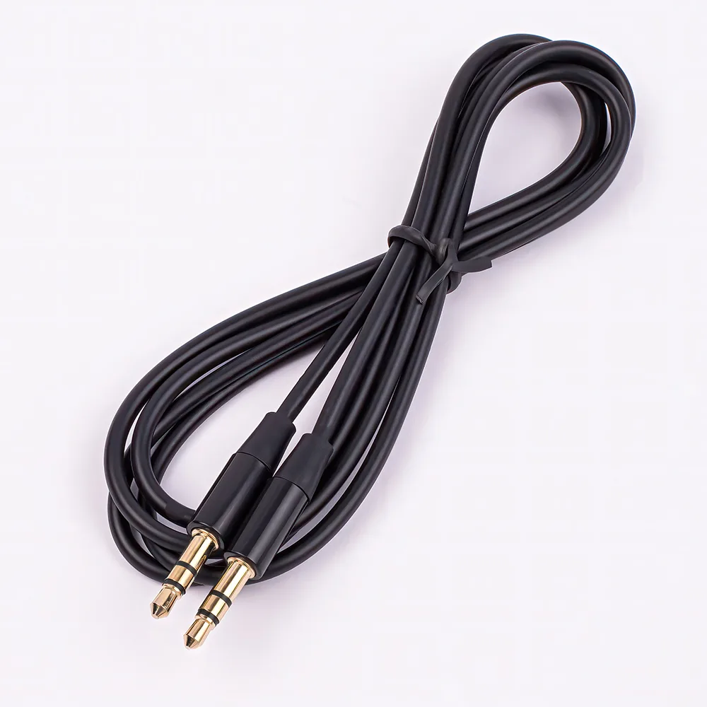 Maxlife ljudkabel 3,5 mm jack – 3,5 mm jack 1 meter svart