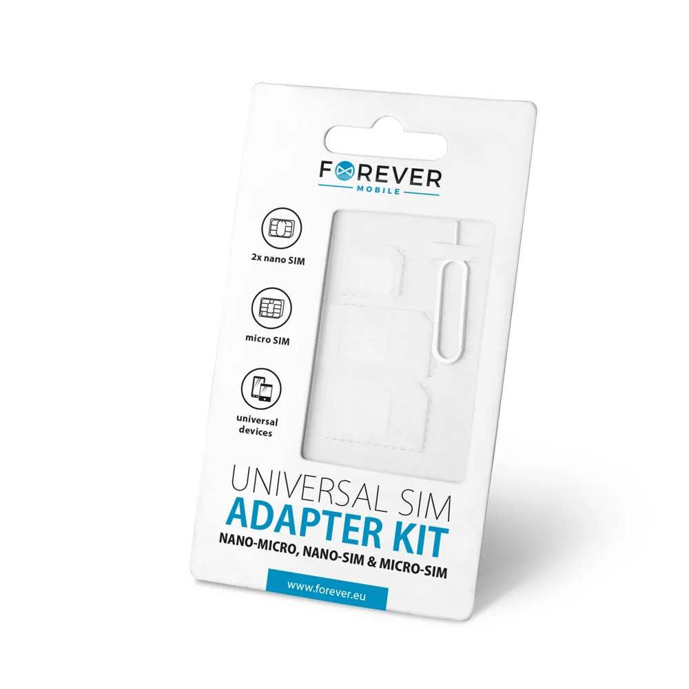 Evigt set med SIM-kortsadapter