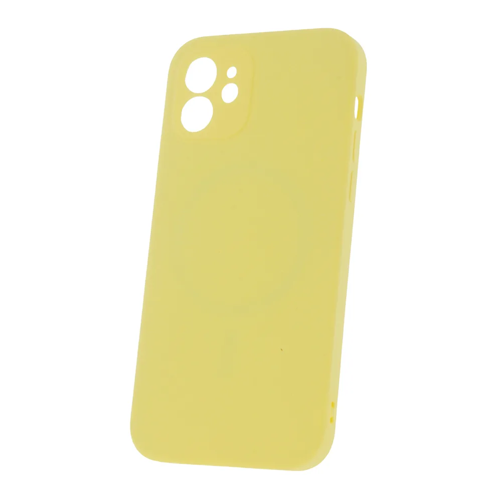 Mag Invisible fodral för iPhone 12 6,1″ pastellgult