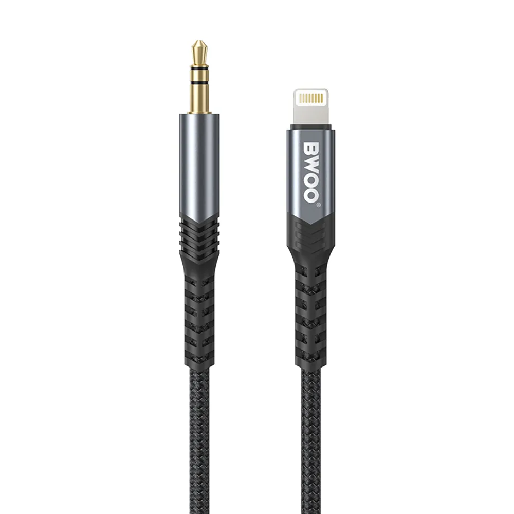 BWOO Cable AUX 3.5mm – Lightning BO-AUX068 black