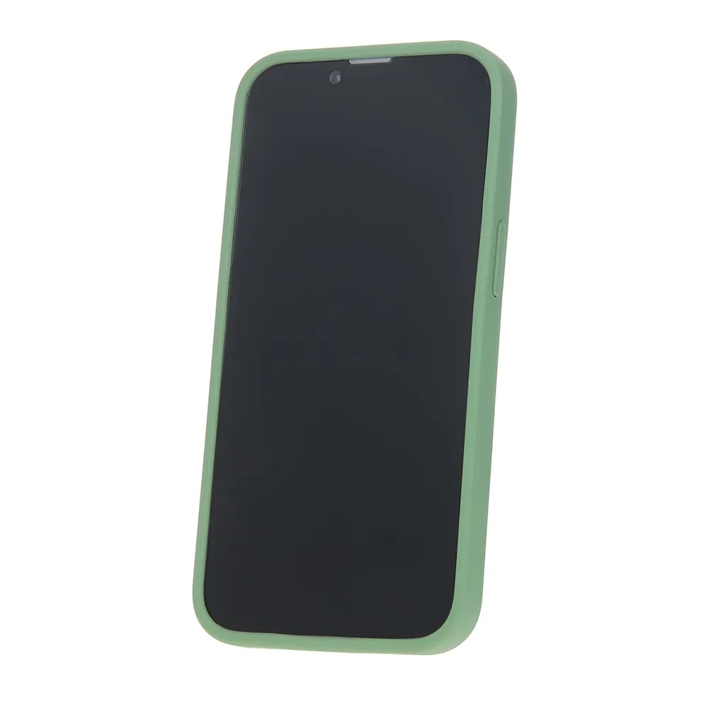 Solid silikonfodral för iPhone 15 Pro 6,1″ ljusgrön