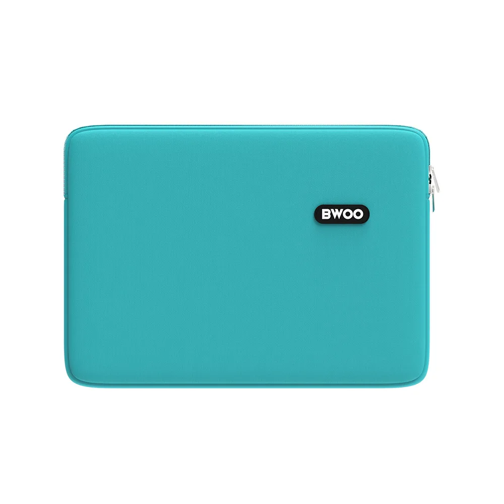 BWOO laptopväska i neopren, storlek 15″, ljusblå.