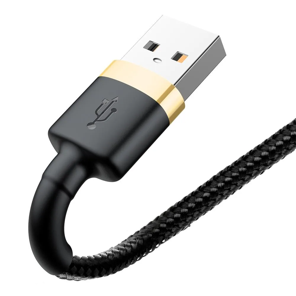 Baseus cable Cafule USB – Lightning 2,0 m 1,5A gold-black