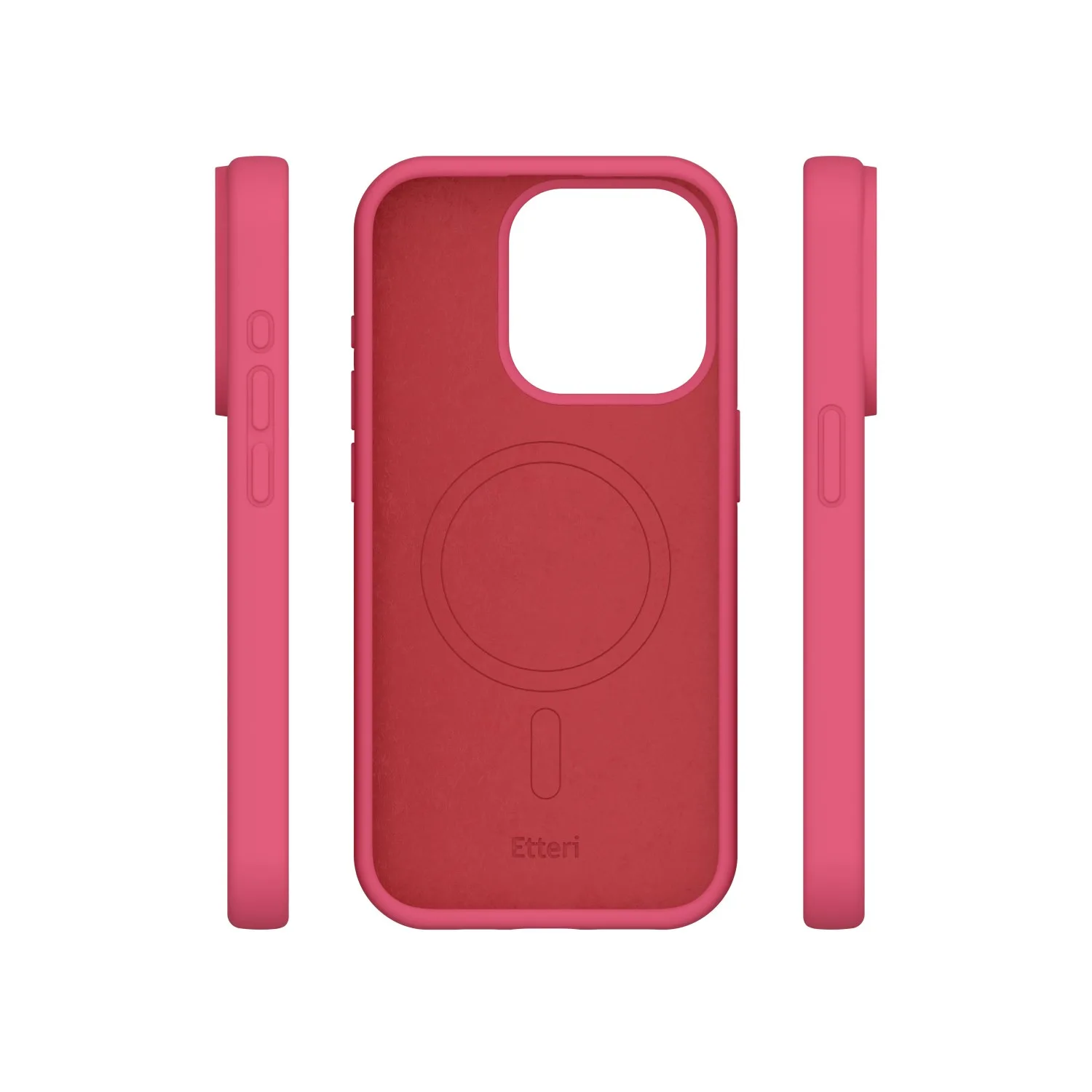 Etteri Silikon Mag-fodral för iPhone 12 / 12 Pro 6,1″ hallon