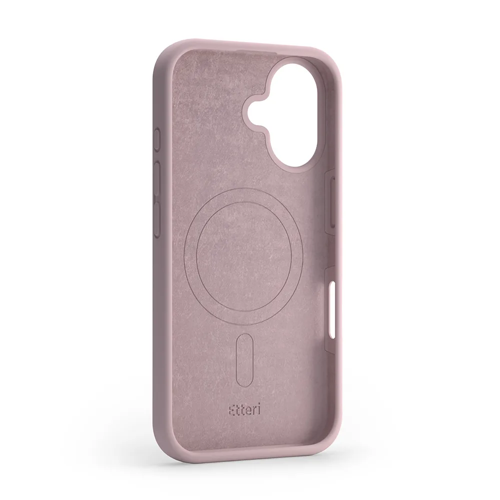Etteri Silikon Mag-fodral för iPhone 16 Plus 6,7″ ljusrosa