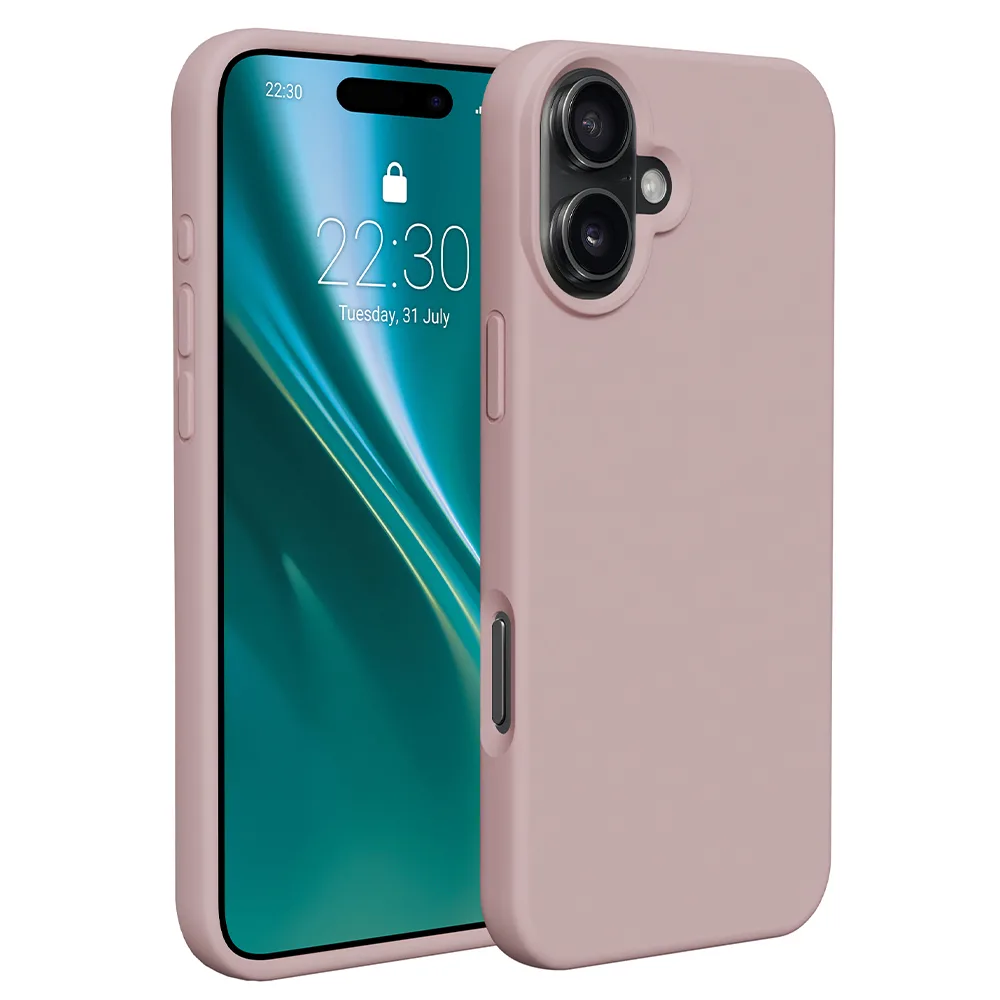 Etteri Silikonfodral till iPhone 16 Plus 6,7″ ljusrosa