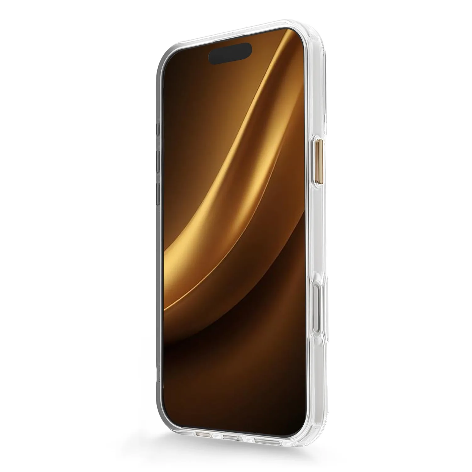 Clear Thin Mag case for iPhone 17 Pro 6,3″ gold