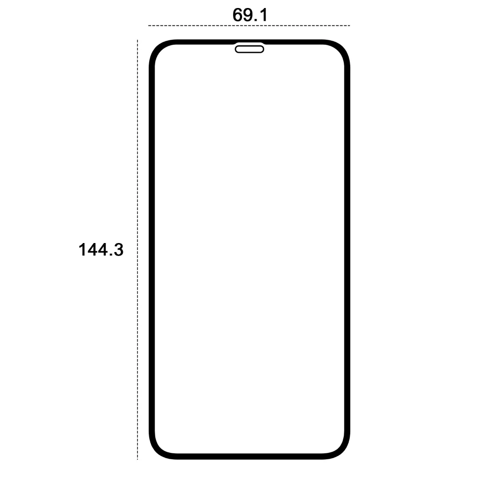 Etteri tempererat glas 9D för iPhone 11 6,1″