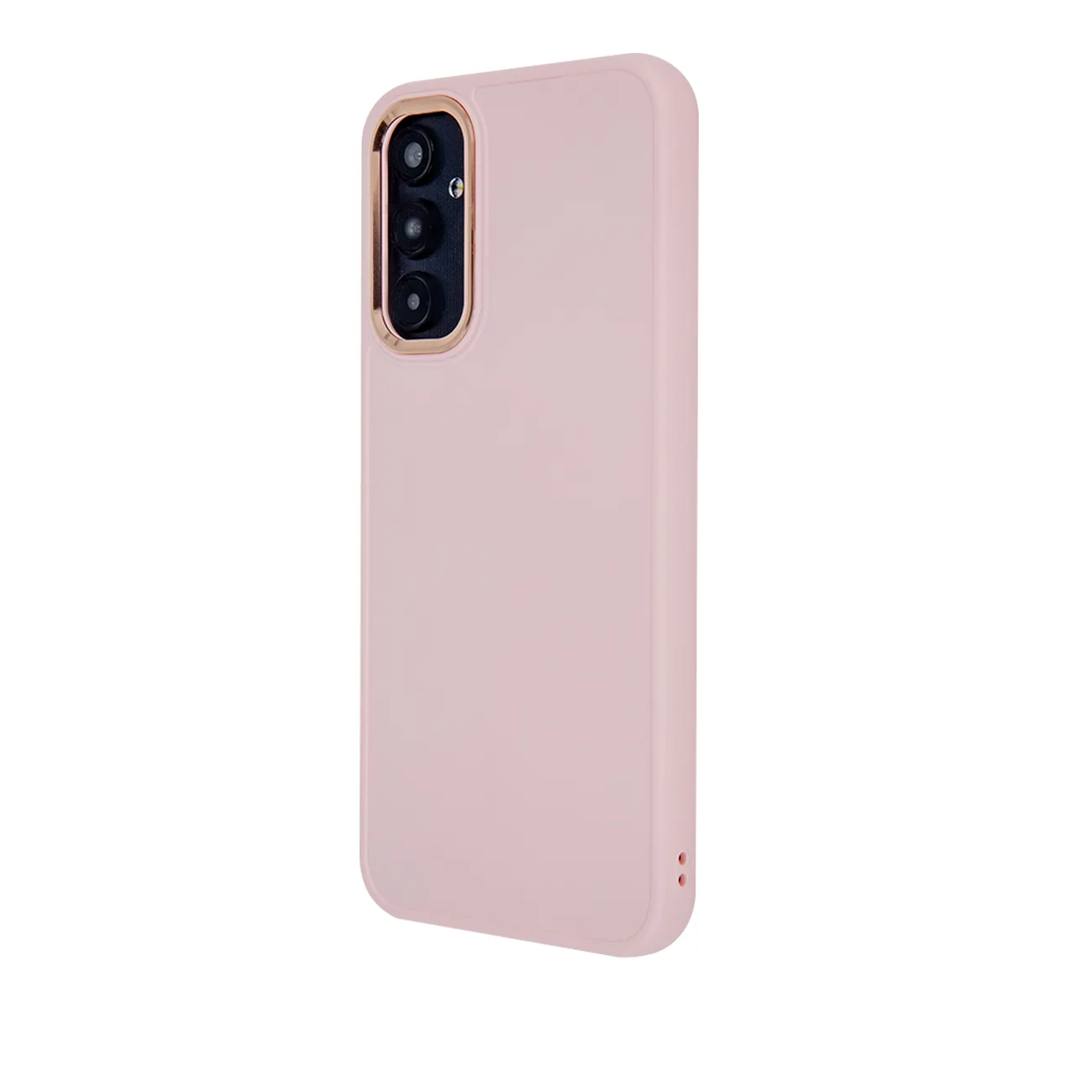 Satinklädd fodral för Samsung Galaxy S24 Plus i rosa
