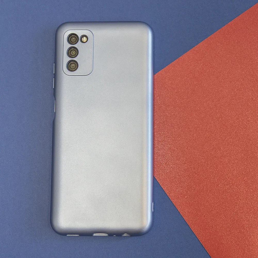 Metalliskt fodral till Samsung Galaxy A14 4G / A14 5G ljusblått