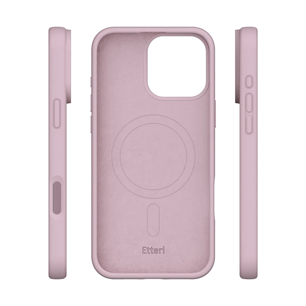 Etteri Silicone Mag case for iPhone 16 Pro Max 6,9″ light pink