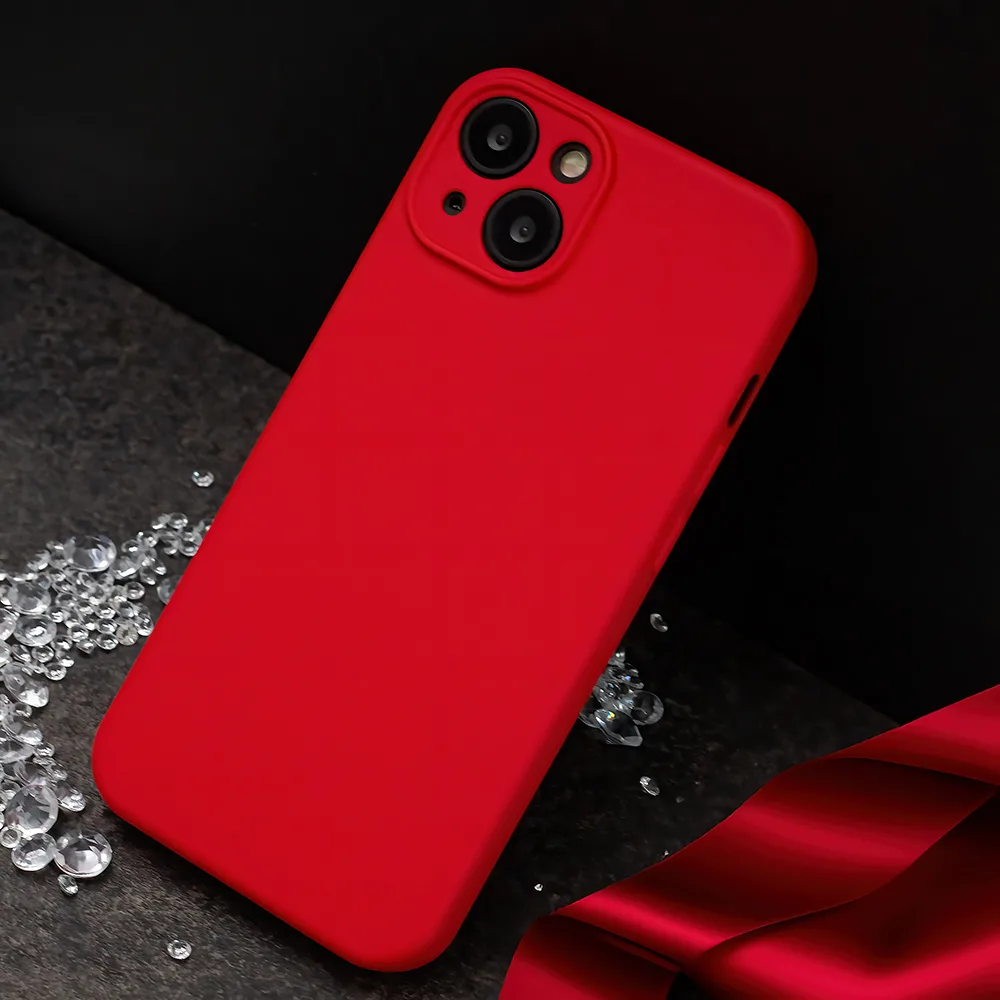 Röd silikonfodral till Samsung Galaxy S25 Edge
