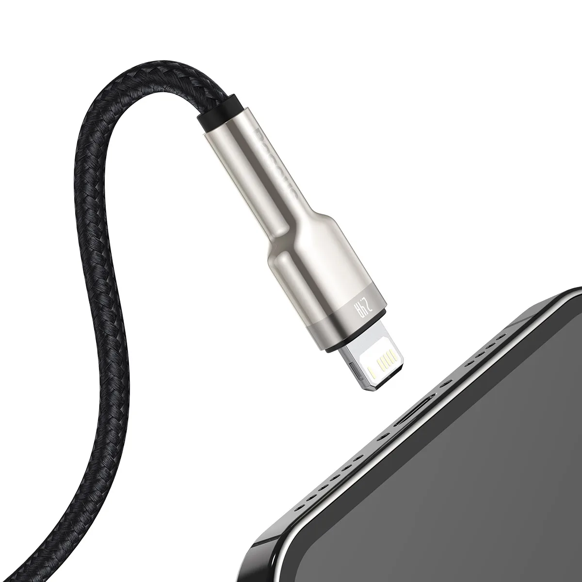 Baseus cable Cafule Metal USB – Lightning 0,25 m 2,4A black