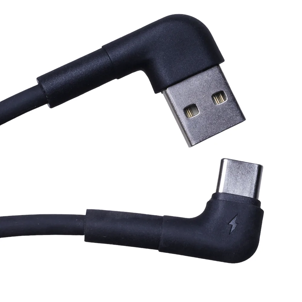 Maxlife MXUC-09 angle cable USB – USB-C 1,0 m 3A black