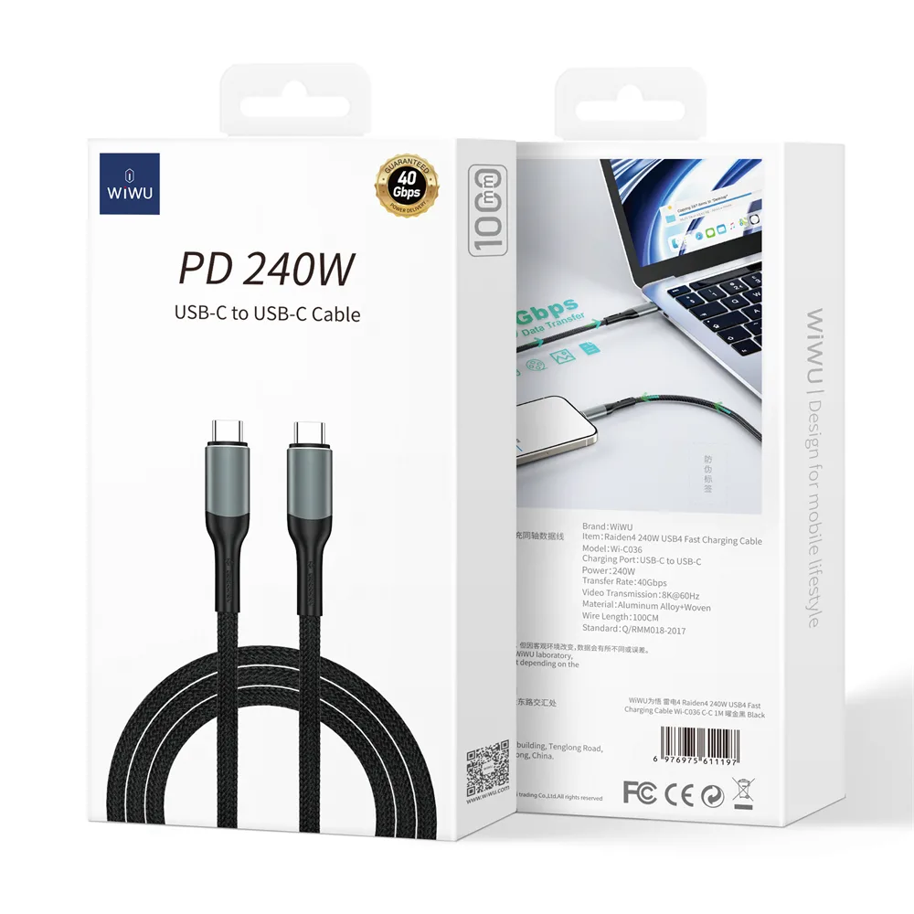 WIWU 240W PD Projektorkabel Wi-C036 C-C