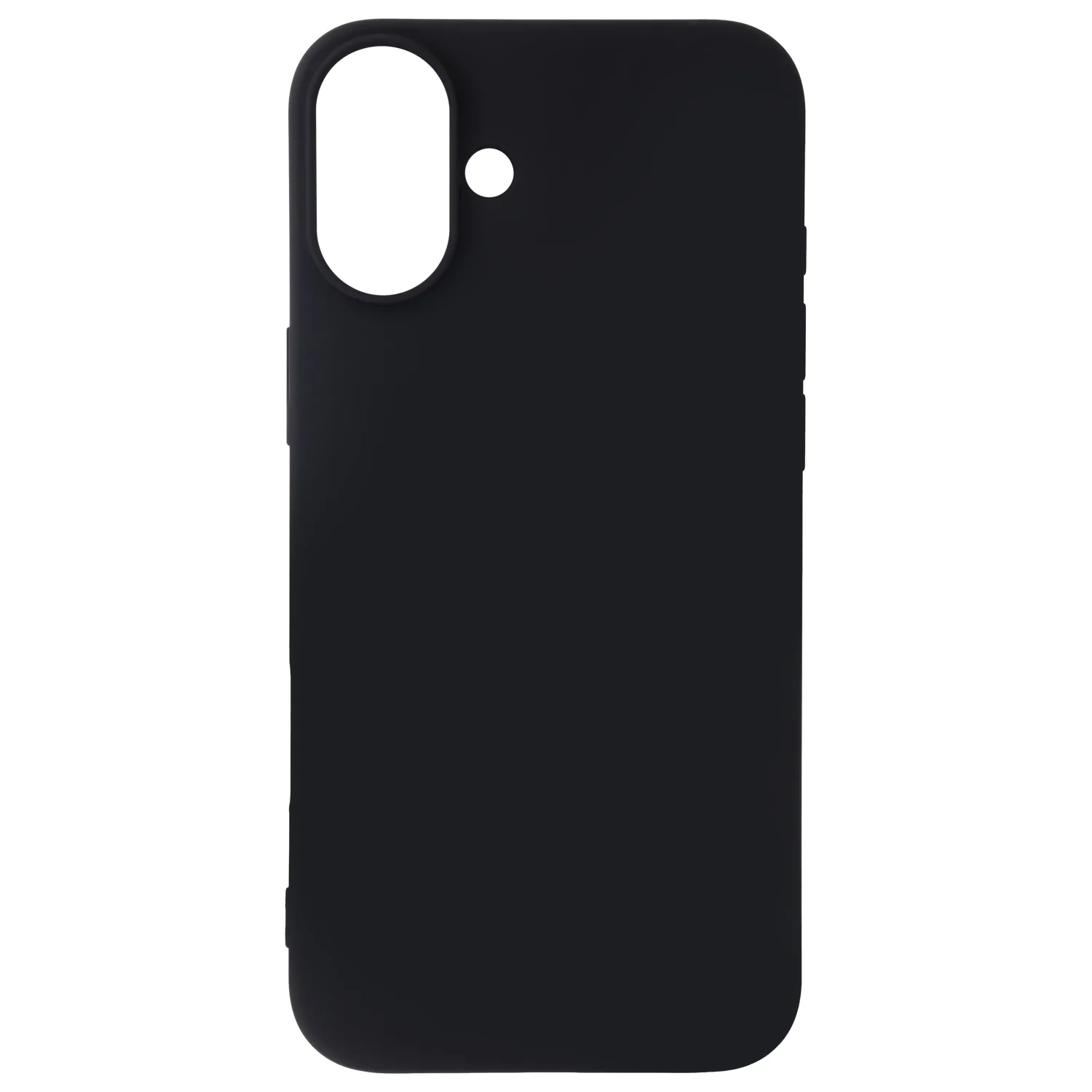 Satin Flex iPhone 16 Plus-fodral svart