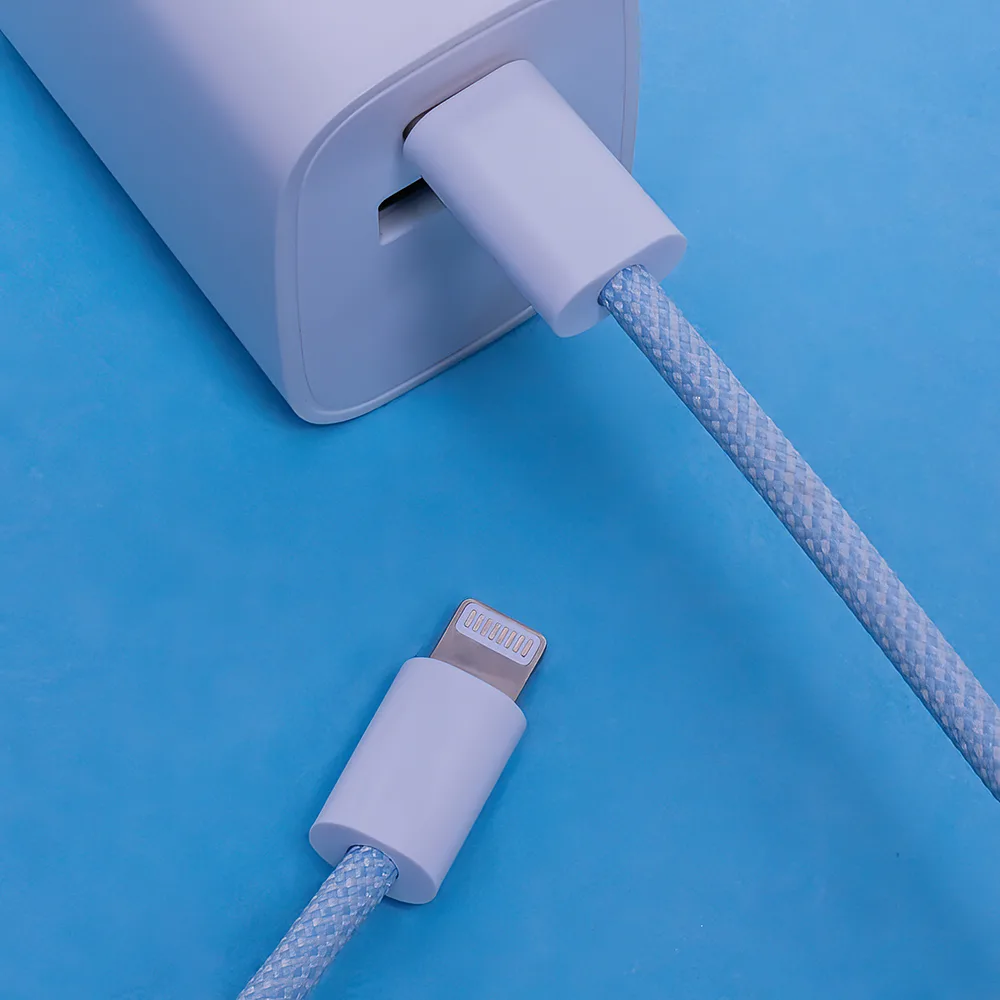 Maxlife MXUC-06 cable USB-C – Lightning 1,0 m 20W blue nylon