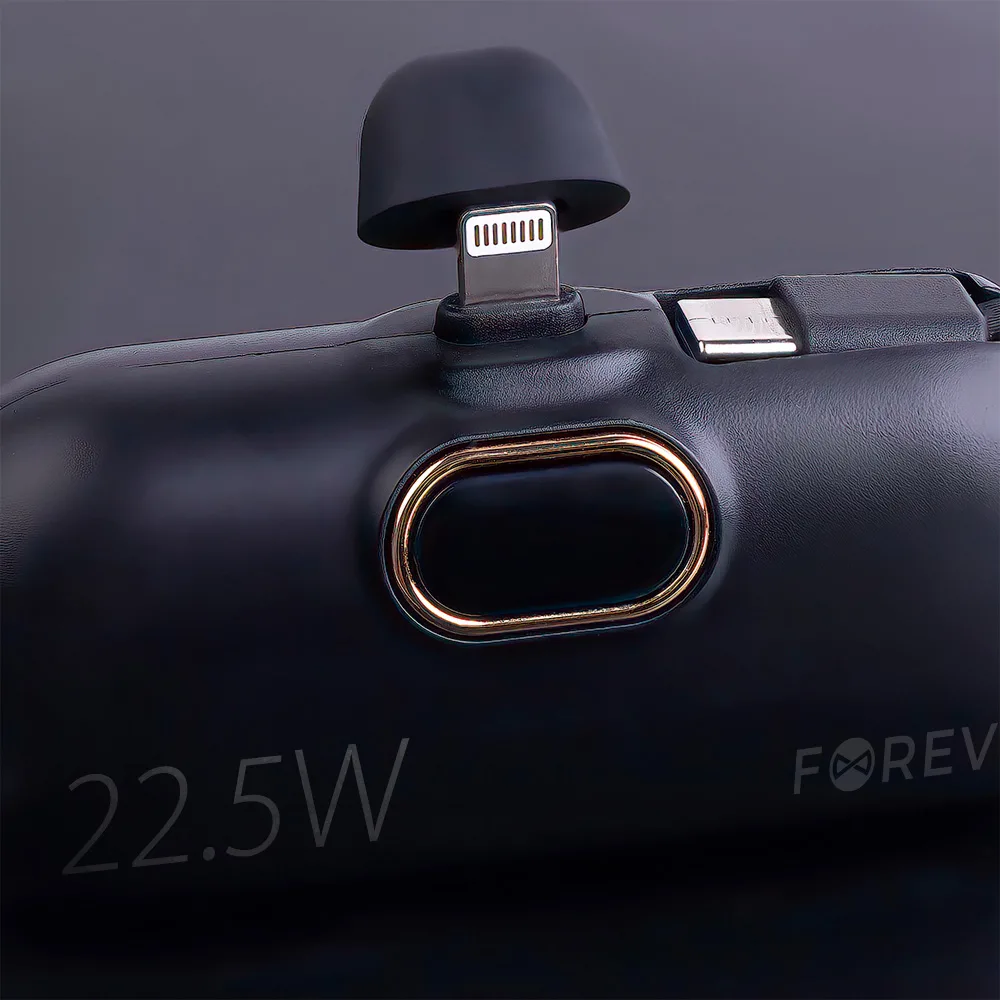 Forever mini power bank MTB-100 22.5W 5000 mAh Lightning svart