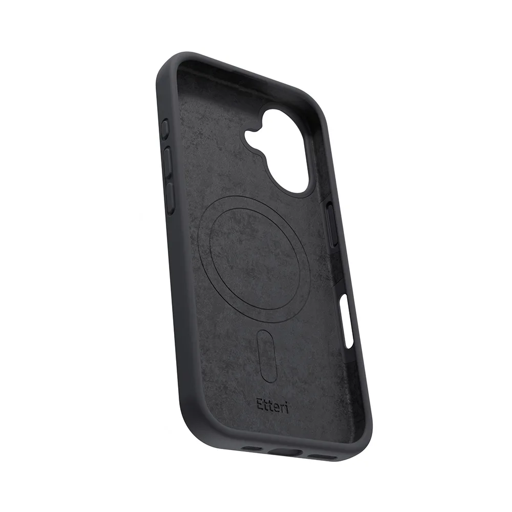 Etteri Silicone Mag case for iPhone 17 black