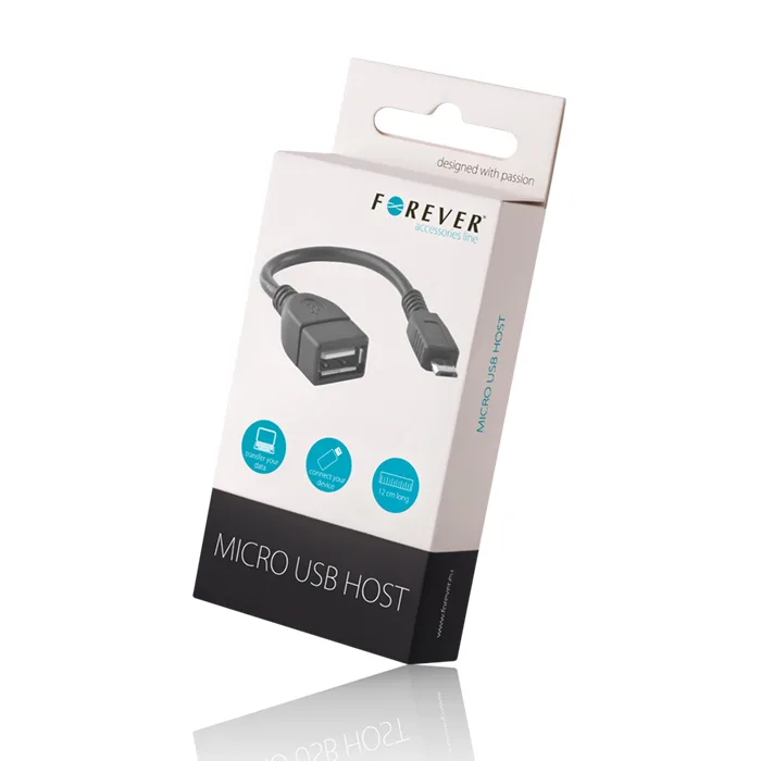 För alltid adapter USB – microUSB svart