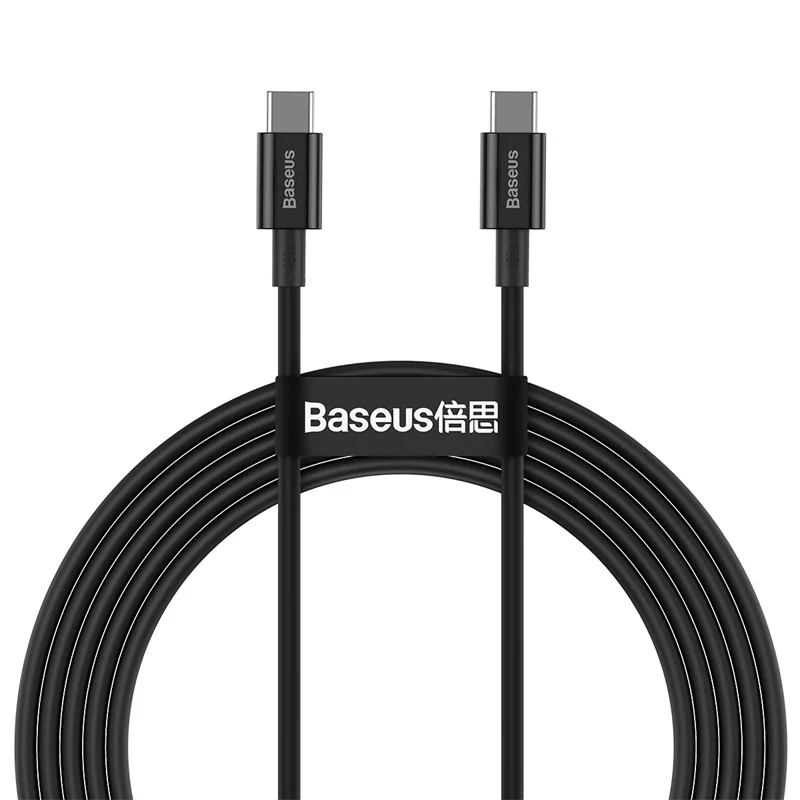 Baseus cabel Superior PD USB-C – USB-C 2,0m black 100W