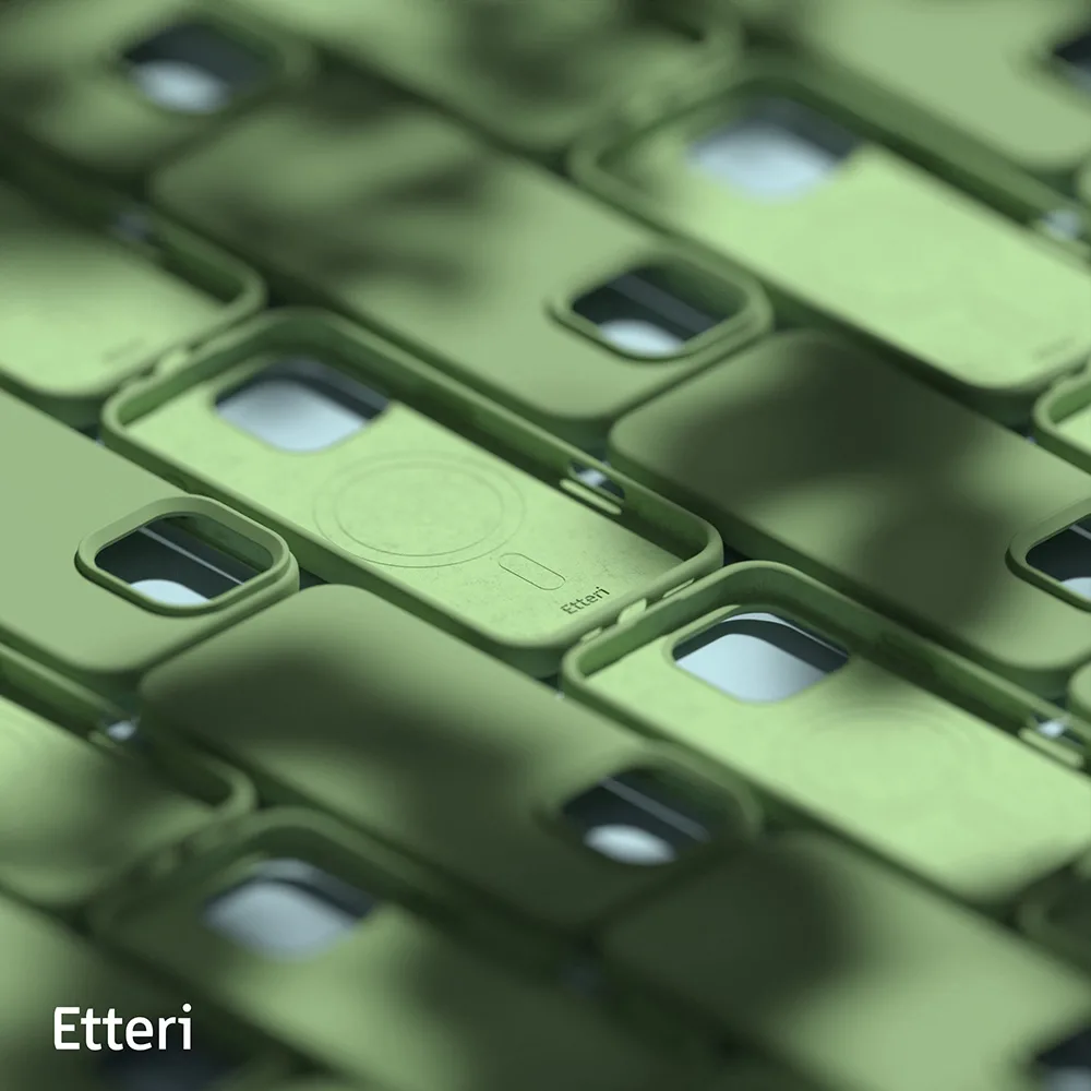 Etteri Silikonfodral till iPhone 16 Pro Max 6,9″ ljusgrönt