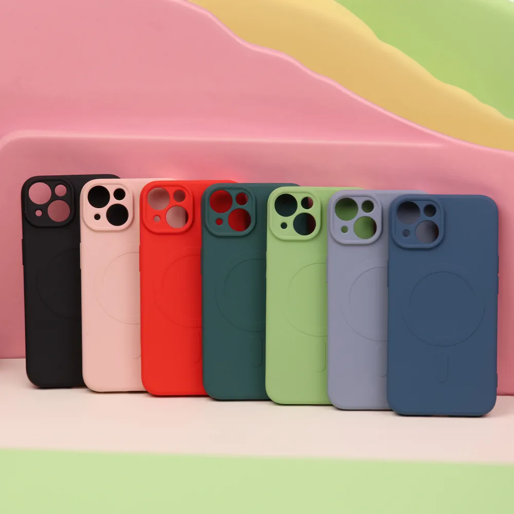 Simple Color Mag-fodral för iPhone 13 Pro Max 6,7″ rosa
