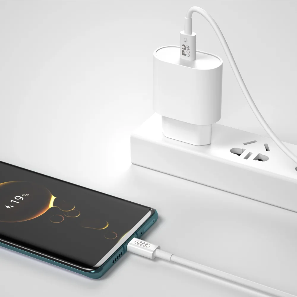 XO cable NB-Q190B PD USB-C – USB-C 2,0m 60W white