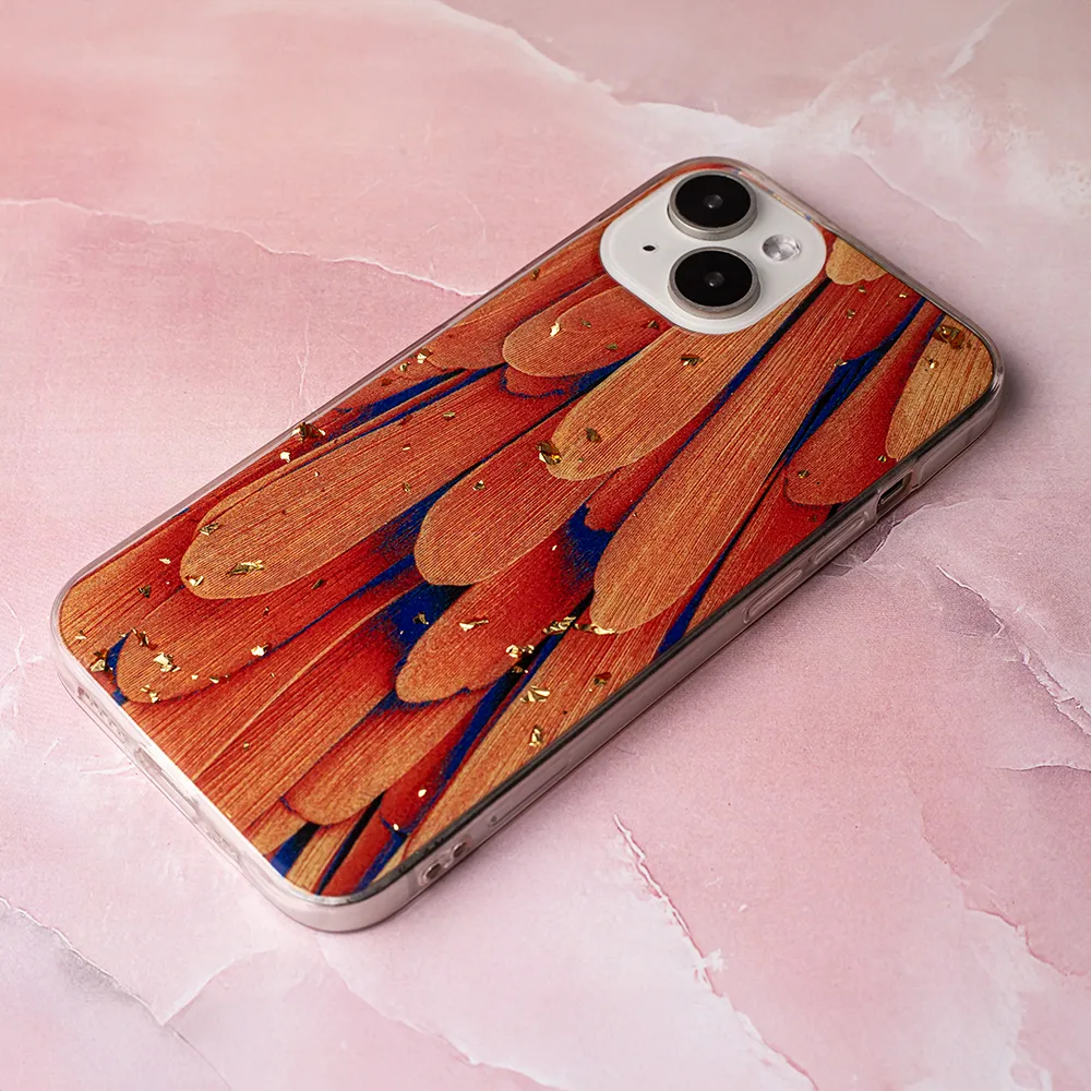 Guld Glam fodral till Samsung Galaxy A14 4G / A14 5G orange