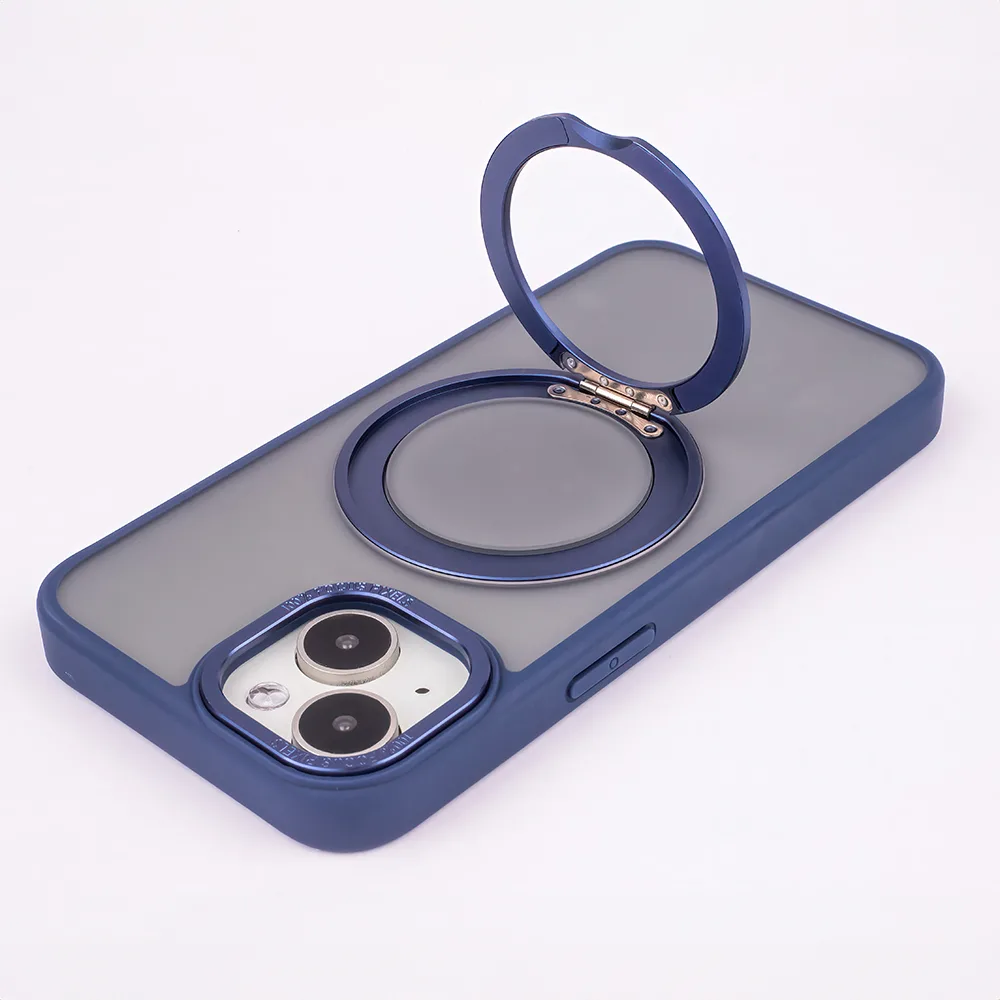 Mag Ring Rotating case for iPhone 15 Pro Max 6,7″ navy blue