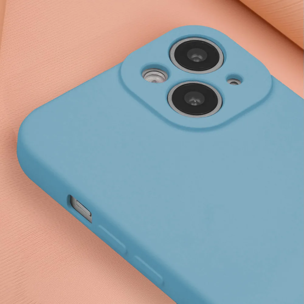 Silikonskal för iPhone 15 Pro 6,1″ i himmelsblå
