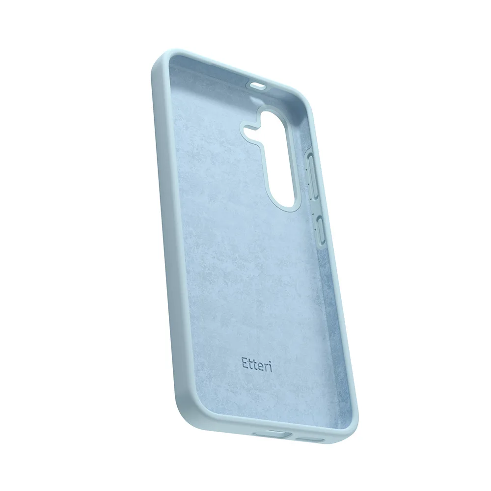 Etteri Silikonfodral för Samsung Galaxy S24 Plus ljusblå