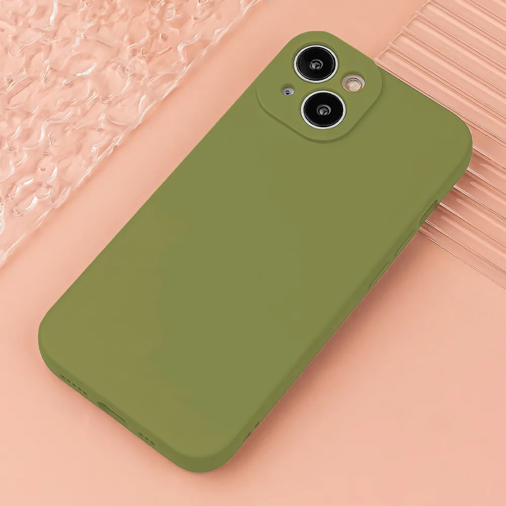 Silikonfodral för Xiaomi Redmi A3 4G (Global) i olivfärg