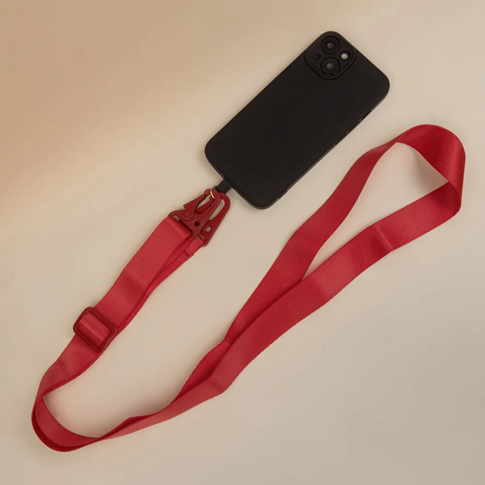 Telefonrem röd