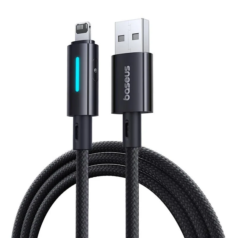 Baseus Lit Cable USB – Lightning 1m 2,4A Cosmic Black