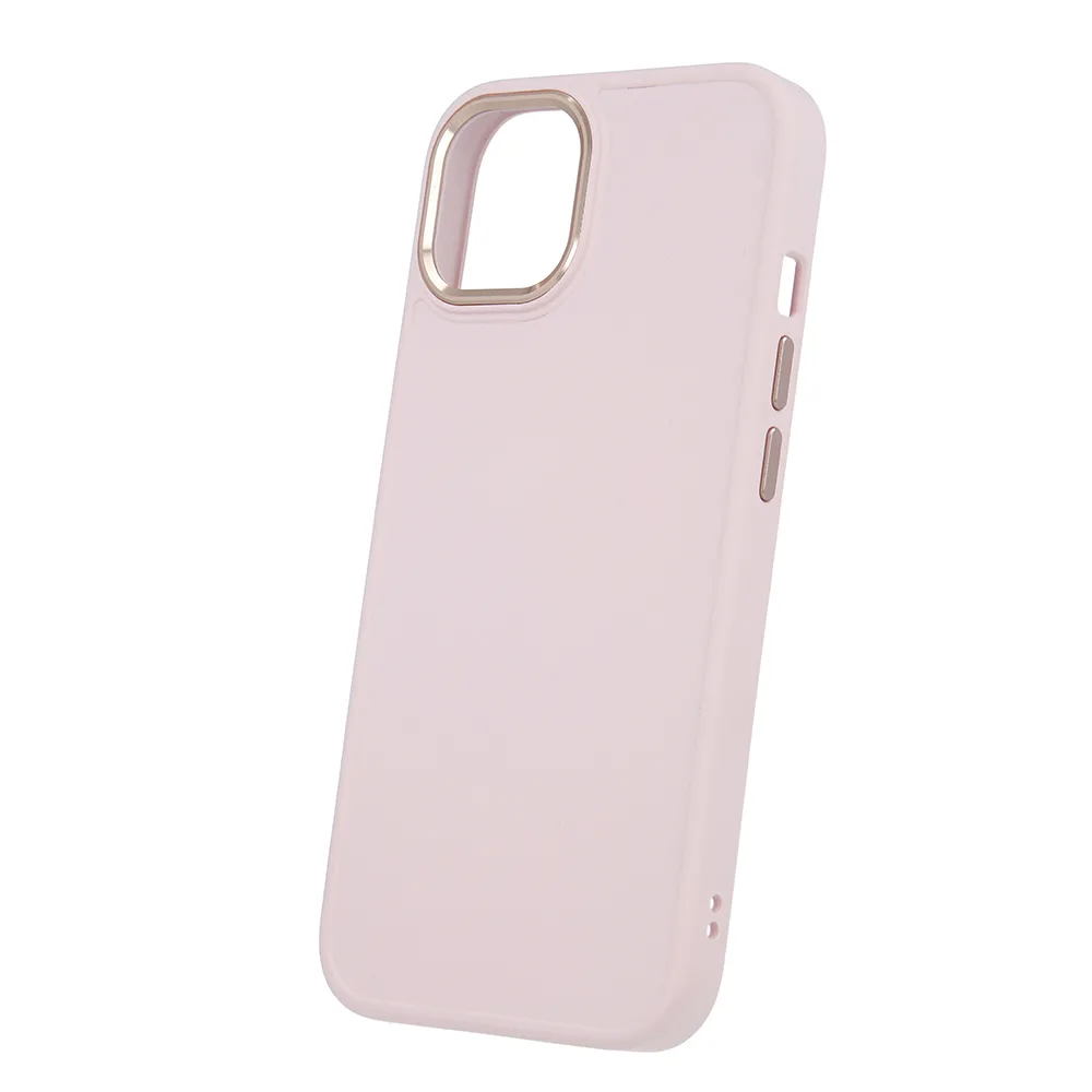 Satinfodral för iPhone 15 Plus 6,7" rosa