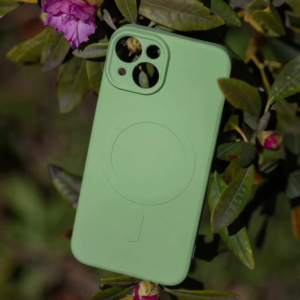 Enkelt Color Mag-fodral för iPhone 16e i ljusgrönt
