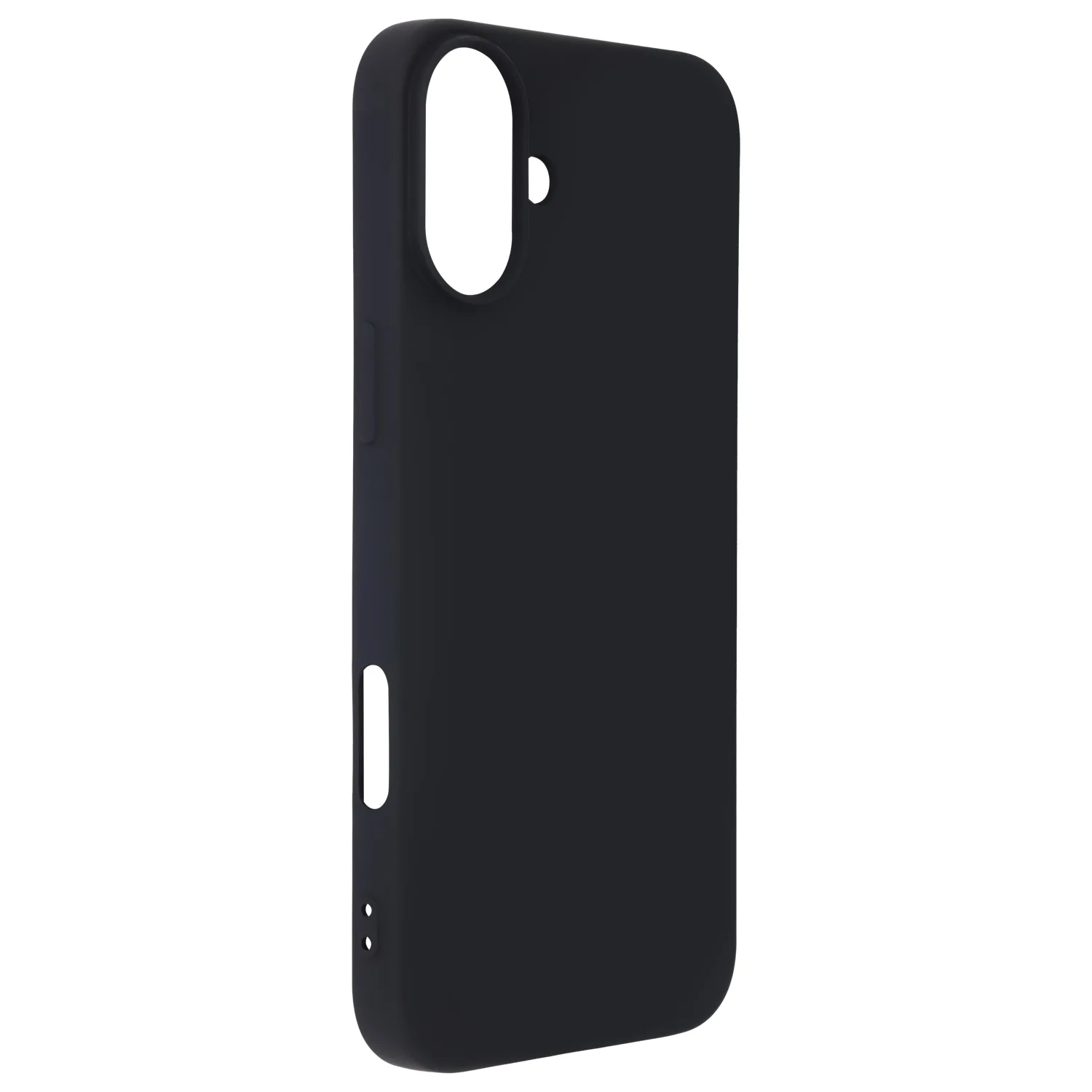 Satin Flex iPhone 16 Plus-fodral svart
