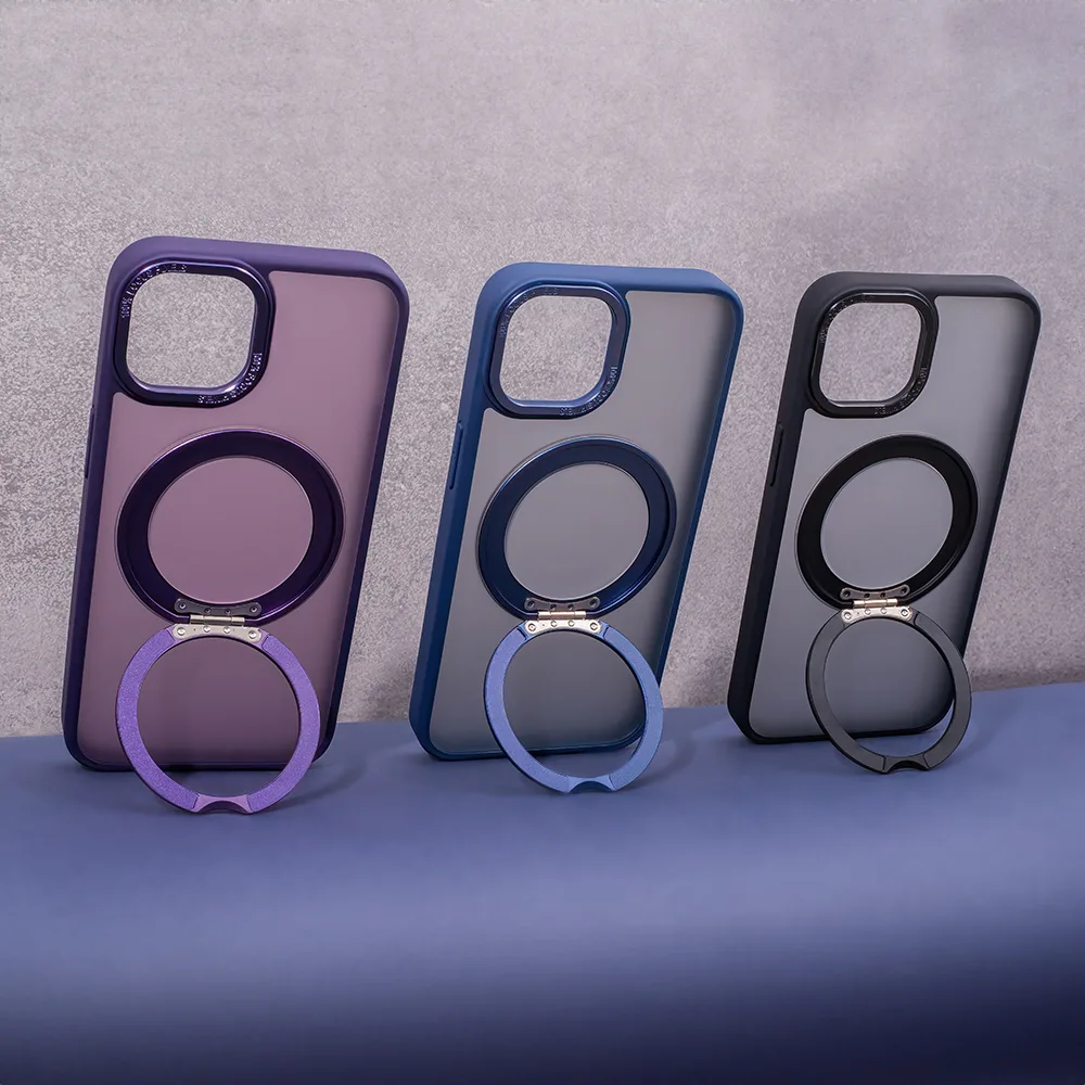 Mag Ring Rotating case for iPhone 15 Pro Max 6,7″ navy blue