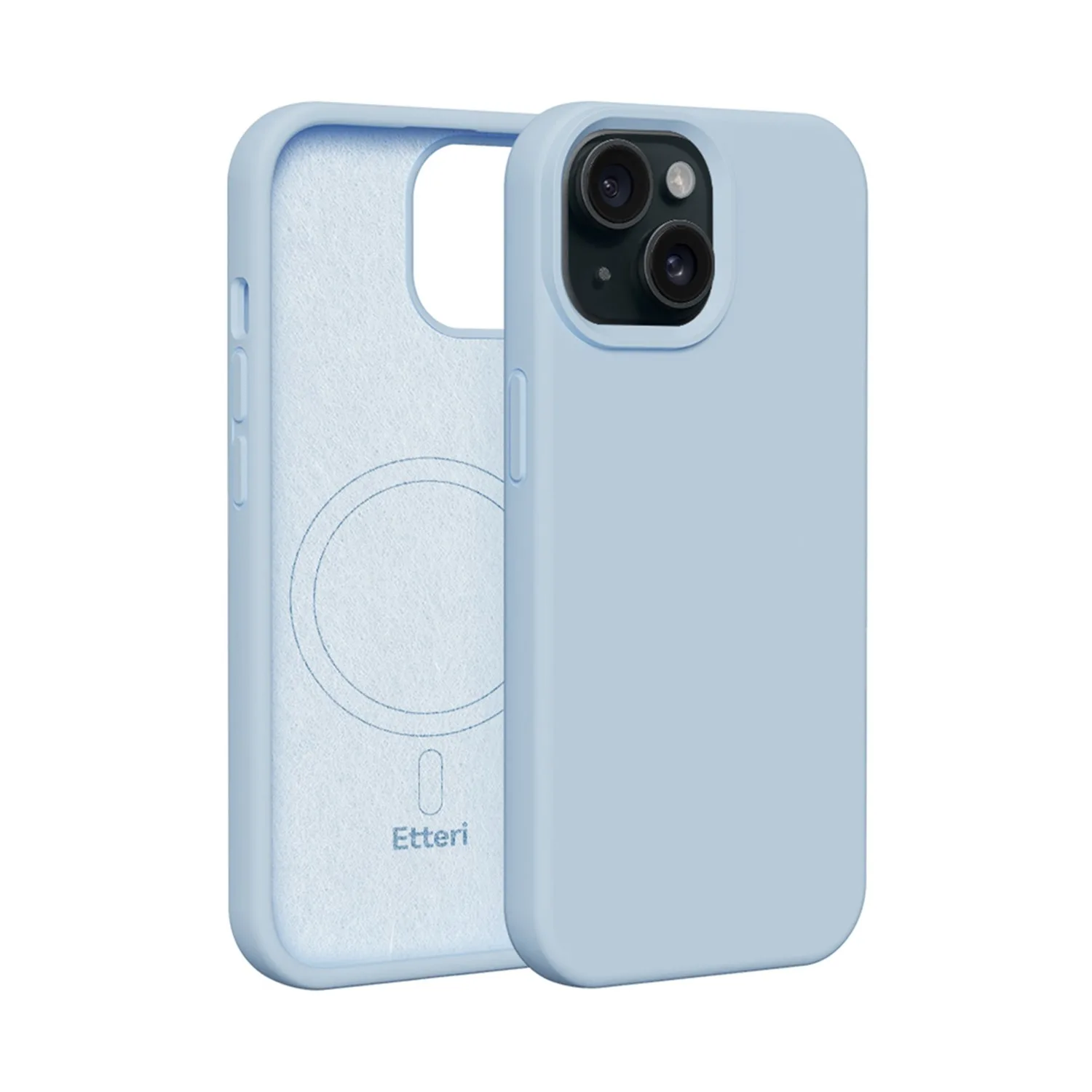 Etteri Silicone Mag case for iPhone 14 6,1″ light blue