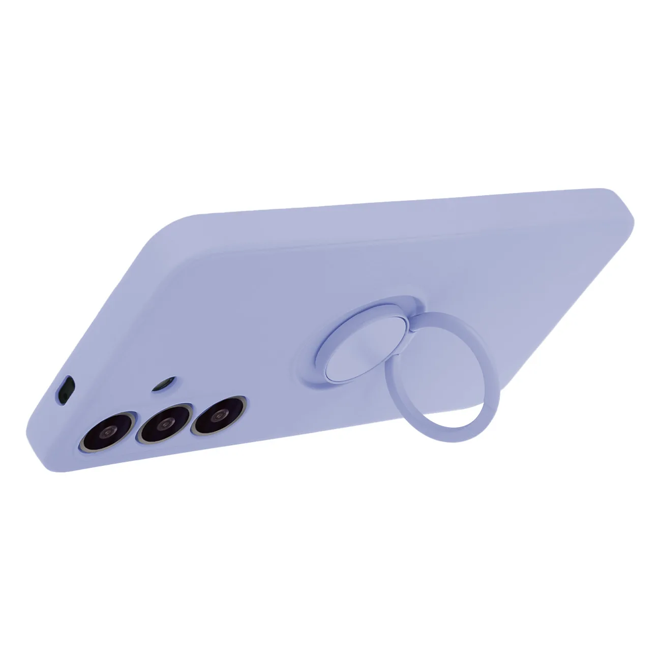 Fingeravtrycksskyddsring iPhone 16 Plus-fodral lila