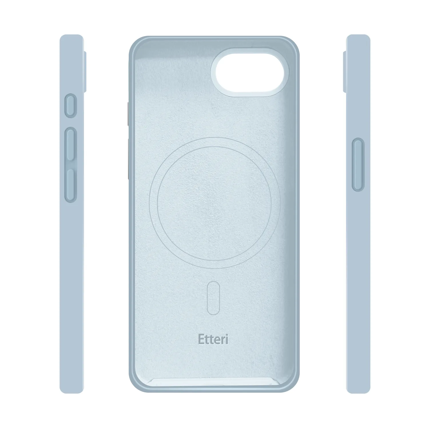Etteri Silicone Mag case for iPhone 17 light blue