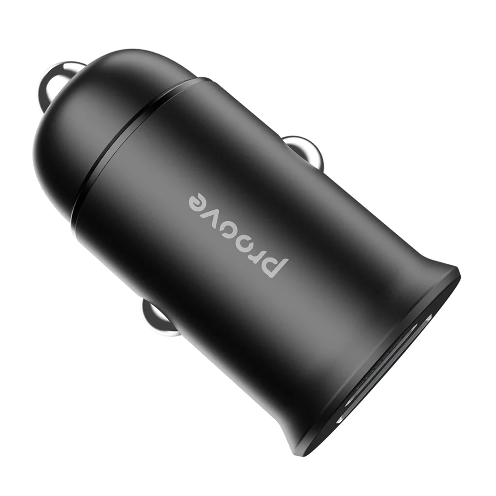 Proove Tiny Power Pro PD bil-laddare USB-C + USB-A 65W svart