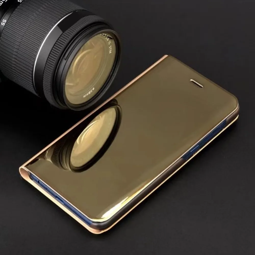 Smart Clear View-fodral till Samsung Galaxy S23 FE guld