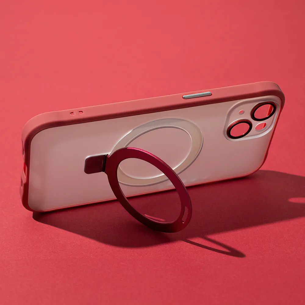Mag Ring-fodral för iPhone 15 6,1″ rött