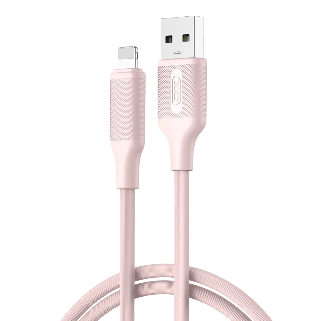 XO cable NB265 USB - Lightning 1,0m 2,4A pink