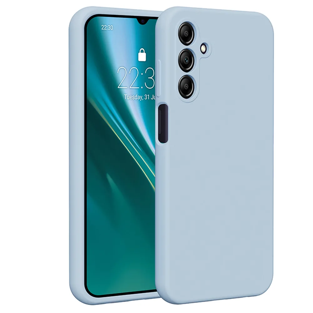 Etteri Silikonfodral för Samsung Galaxy A15 4G / A15 5G ljusblå