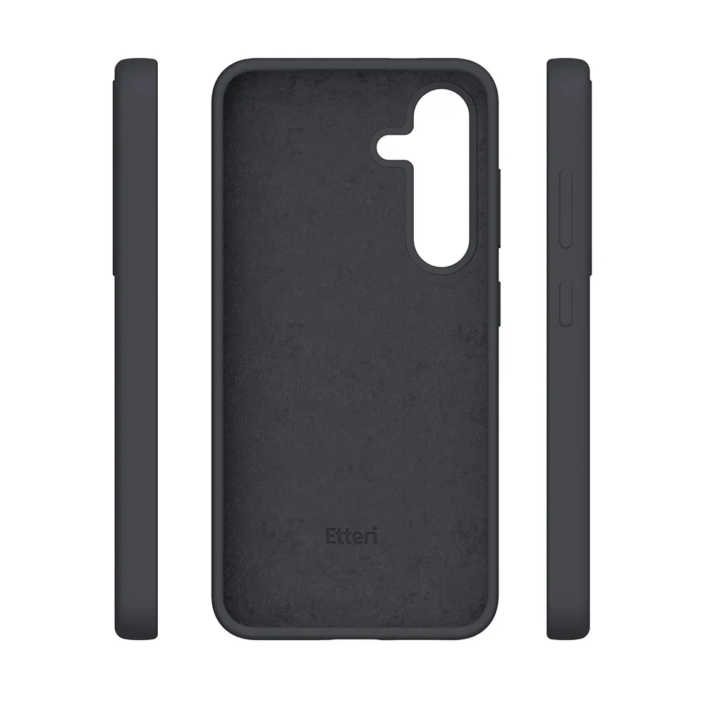 Etteri Silicone case for Samsung Galaxy S25 black