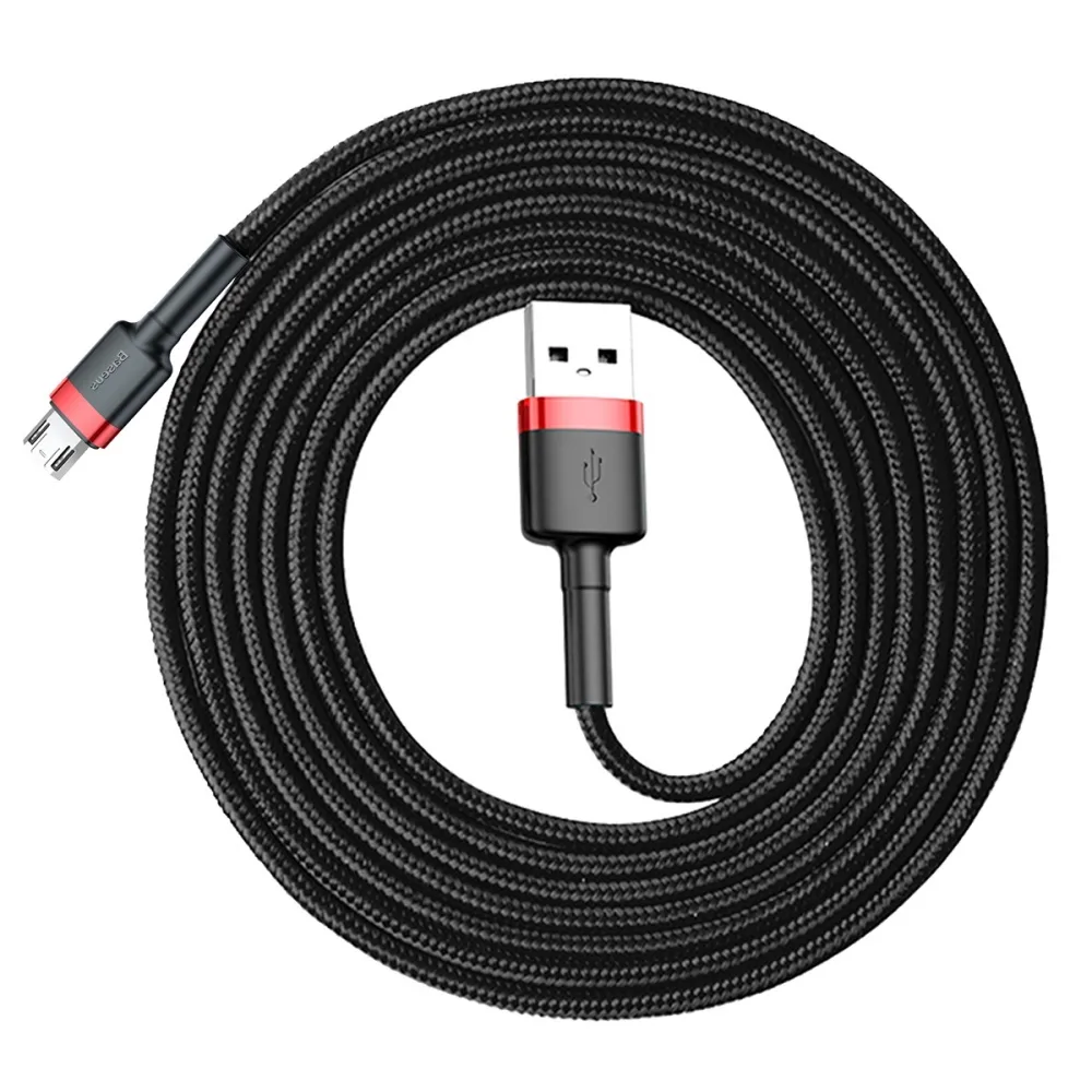 Baseus cable Cafule USB – microUSB 2,0 m 1,5A black-red